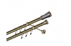 Duncan 25/25mm rýhované Mosaz