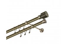 Talarki 25/25mm rýhované Mosaz