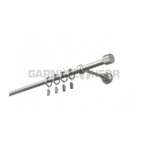 Garnýž kovová 260 cm jednořadá 19 Pullo satina