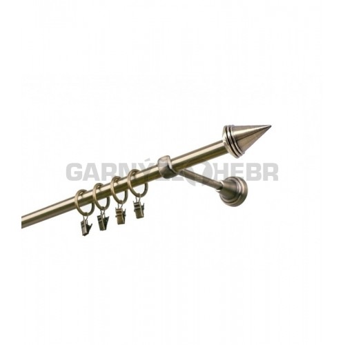 Garnýž kovová 460 cm jednořadá 19 Hrot mosaz