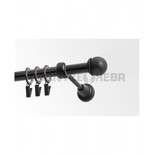 Garnýž kovová 340 cm jednořadá 19 Todi černá