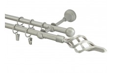 Azur 16mm matná stříbrná