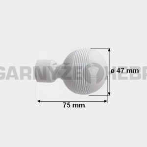 Garnýž kovová 100 cm jednořadá 19 Gabi bílá