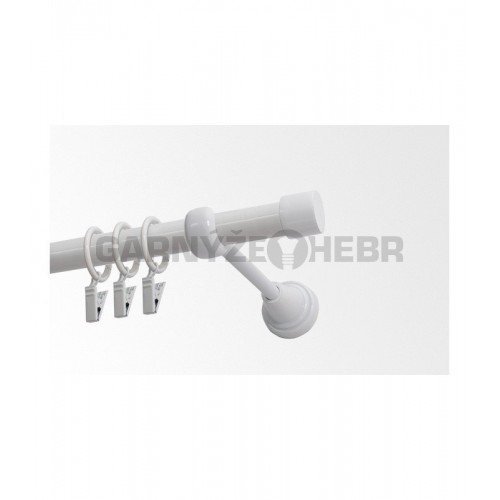 Garnýž kovová 440 cm jednořadá 19 Pullo bílá