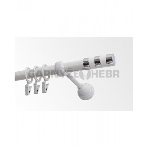 Garnýž kovová 360 cm jednořadá 19 Sigma bílá