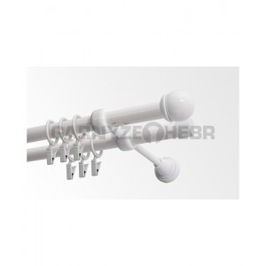 Garnýž kovová 100 cm dvouřadá - dvojitá 19 Todi bílá