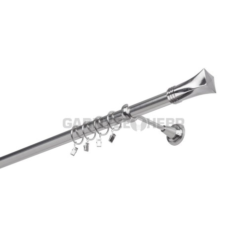 Garnýž kovová 120 cm jednořadá 25 Swing Nerez