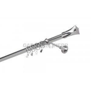 Garnýž kovová 100 cm jednořadá 25 Swing Nerez