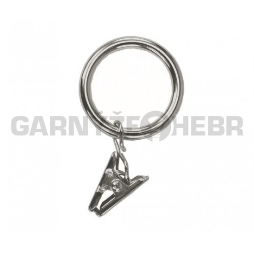 Kroužek s žabkou pro tyč 16mm - nerez