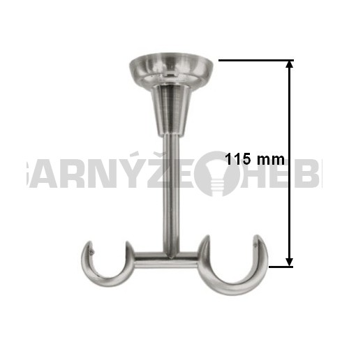 Stropní konzole 2-řadá pro tyč 25/16mm - nerez