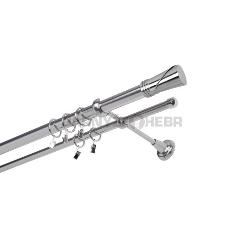 Garnýž kovová 160 cm dvouřadá - dvojitá 25 Duncan Nerez