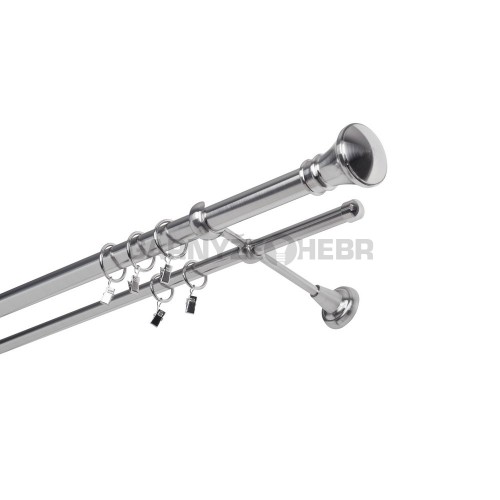 Garnýž kovová 440 cm dvouřadá - dvojitá 25 Žezlo Nerez