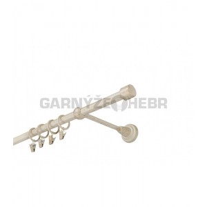 Garnýž kovová 100 cm jednořadá 16 Válec bílo-zlatá