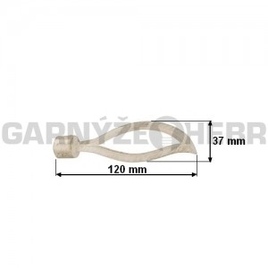 Koncovka pro tyč 16mm Blesk - bílo-zlatá