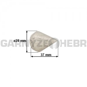 Koncovka pro tyč 16mm Hrot - bílo-zlatá