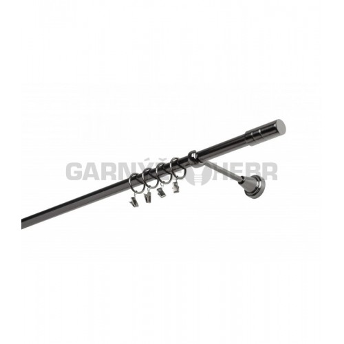 Garnýž kovová 110 cm jednořadá 19 Cylinder onyx