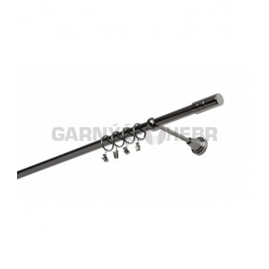 Garnýž kovová 260 cm jednořadá 19 Cylinder onyx