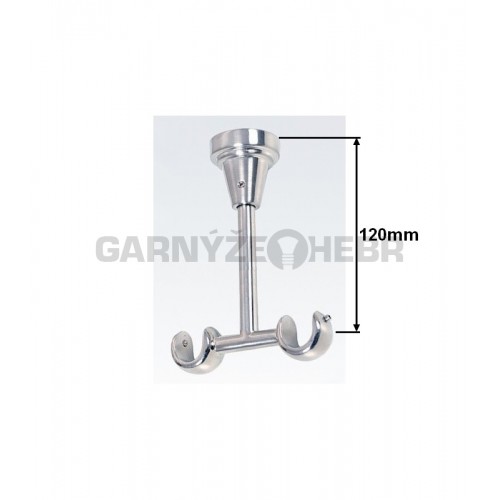 Stropní konzole 2-řadá pro tyč 19mm - nerez