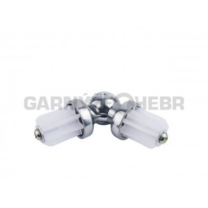 Spojka rohová pro tyč 19mm - nerez