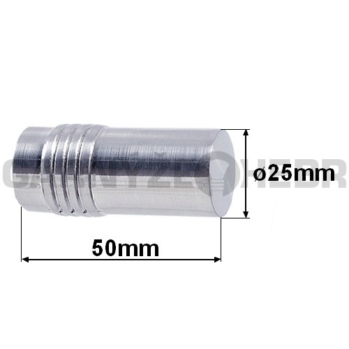 Koncovka pro tyč 19mm Cylinder - nerez