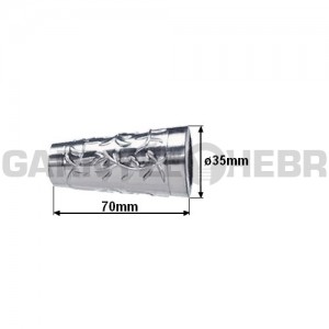 Koncovka pro tyč 19mm Sevilla - nerez