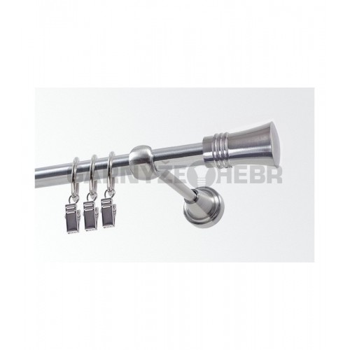 Garnýž kovová 130 cm jednořadá 19 Capri nerez