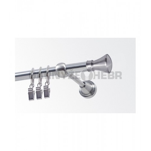 Garnýž kovová 200 cm jednořadá 19 Koloseo nerez