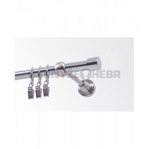 Garnýž kovová 180 cm jednořadá 19 Pullo nerez