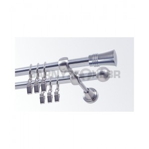 Garnýž kovová 100 cm dvouřadá - dvojitá 19 Capri nerez