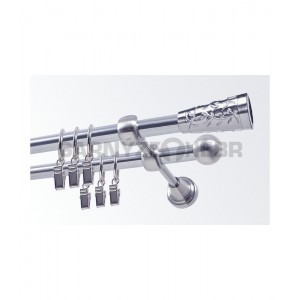 Garnýž kovová 100 cm dvouřadá - dvojitá 19 Sevilla nerez