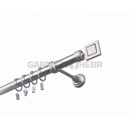 Garnýž kovová 300 cm jednořadá 25 Apollo satina