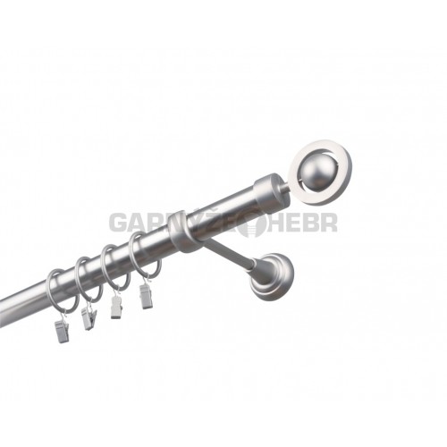 Garnýž kovová 120 cm jednořadá 25 Atena satina