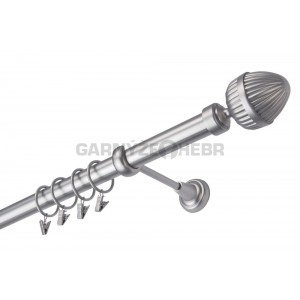 Garnýž kovová 100 cm jednořadá 25 Odeon satina