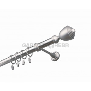 Garnýž kovová 260 cm jednořadá 25 Palacio satina