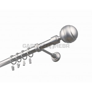 Garnýž kovová 260 cm jednořadá 25 Paola satina