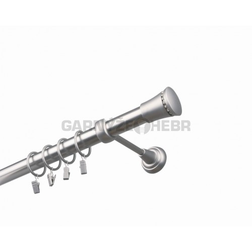 Garnýž kovová 140 cm jednořadá 25 Prince Crystal satina