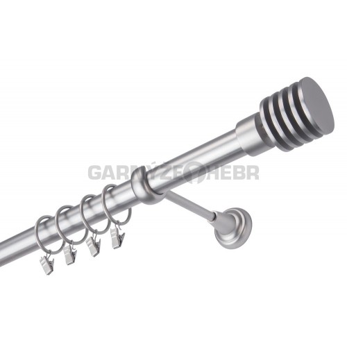 Garnýž kovová 160 cm jednořadá 25 Talarki satina