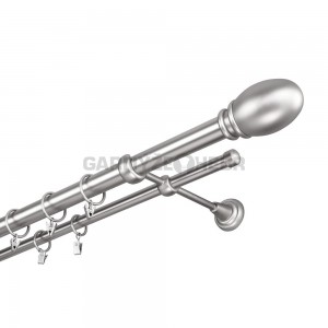 Garnýž kovová 100 cm dvouřadá - dvojitá 25 Belluno Satina