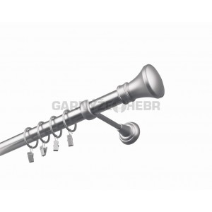 Garnýž kovová 130 cm jednořadá 25 Žezlo satina