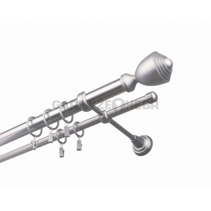 Garnýž kovová 260 cm dvouřadá - dvojitá 25 Palacio Satina