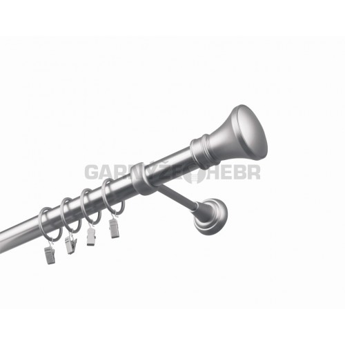 Garnýž kovová 340 cm jednořadá 25 Žezlo satina