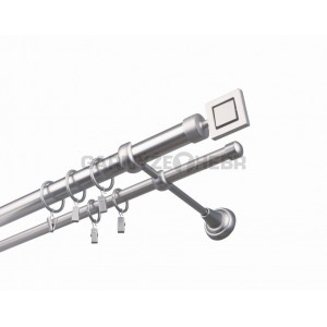 Garnýž kovová 100 cm dvouřadá - dvojitá 25 Apollo Satina