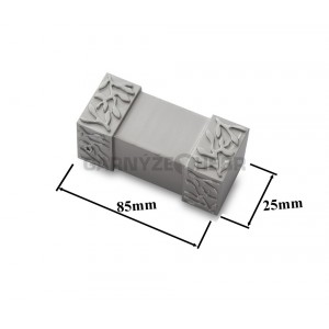 Záclonová tyč hranatá 1,6m, roma, matná stříbrná