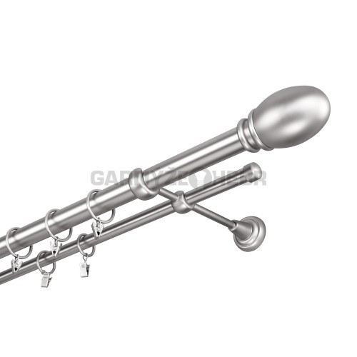 Garnýž kovová 400 cm dvouřadá - dvojitá 25 Belluno Satina