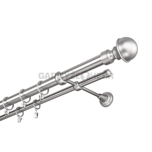 Garnýž kovová 180 cm dvouřadá - dvojitá 25 Boston Satina