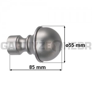 Koncovka pro tyč 25mm Boston - satina