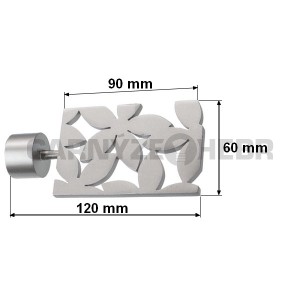 Koncovka pro tyč 25mm Delia - satina