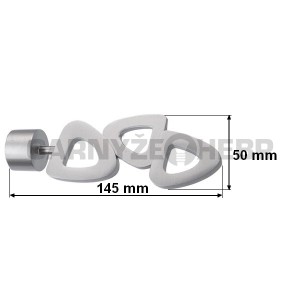 Koncovka pro tyč 25mm Lilette - satina