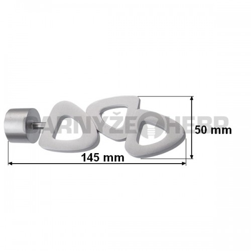 Koncovka pro tyč 25mm Lilette - satina