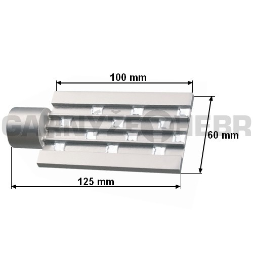 Koncovka pro tyč 25mm Nutka - satina